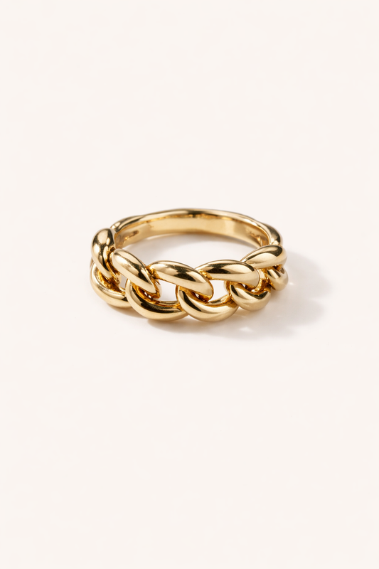 The Essential Link Ring | Solid 14K Gold