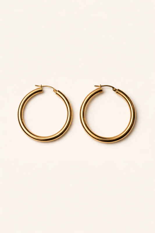 The Presence Hoops | 14K Solid Gold