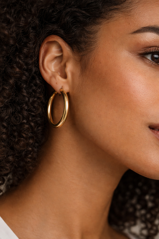 The Presence Hoops | 14K Solid Gold